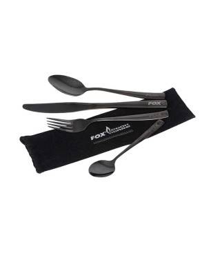 Fox Cookware Black Stainless Cutlery Set