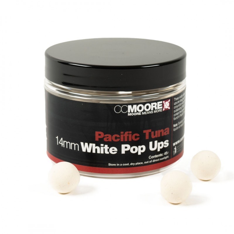 CC Moore Pacific Tuna White Pop-ups 14mm