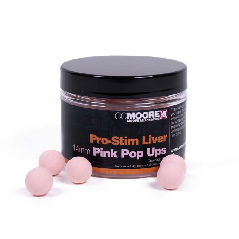 CC Moore Pro-Stim Liver Pink Pop-ups 14mm
