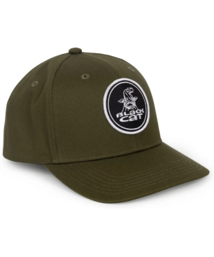 Black Cat Green Flat Peak Cap
