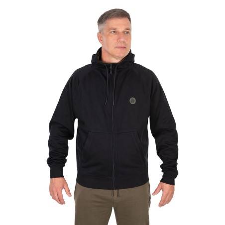 Fox Collection Zipped Hoody - Black