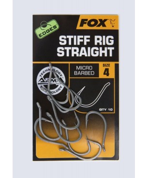 Fox EDGES Stiff Rig Straight Hooks