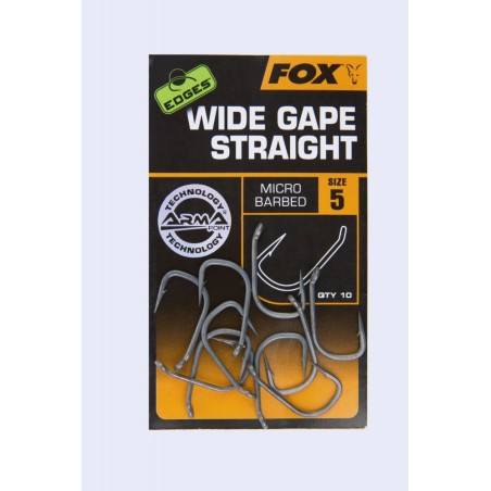 Fox EDGES Wide Gape Straight Hooks