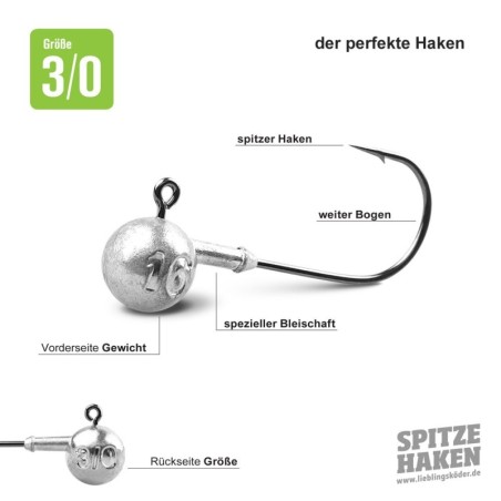 Lieblingsköder Spitze Haken 3/0