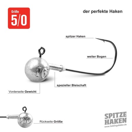 Lieblingsköder Spitze Haken 5/0