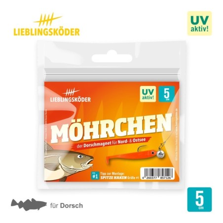 Lieblingsköder Möhrchen 5cm